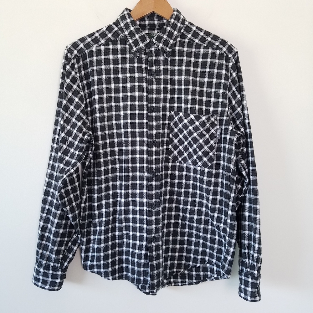 Woolrich Flannel Plaid Button Down Shirt, Sz S